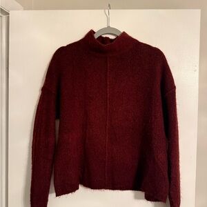 Universal Thread Deep Wine Mock Neck Sweater